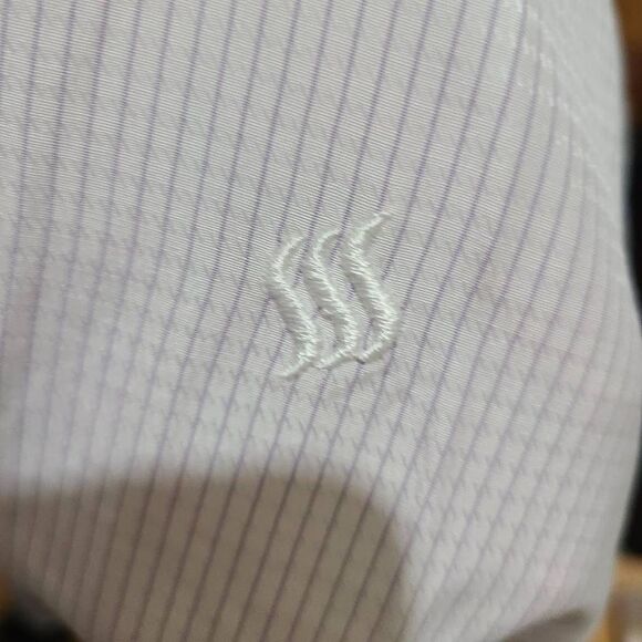 Salvarini Men Button Down Short Sleeve Shirt Size 42 - Picture 4 of 4